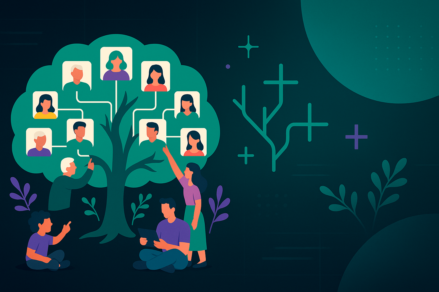 Family Roots - Build your family tree together, branch by branch